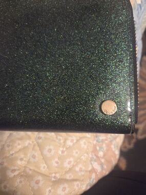 *LAST DAY* Glittery Emerald Green Zip Wallet